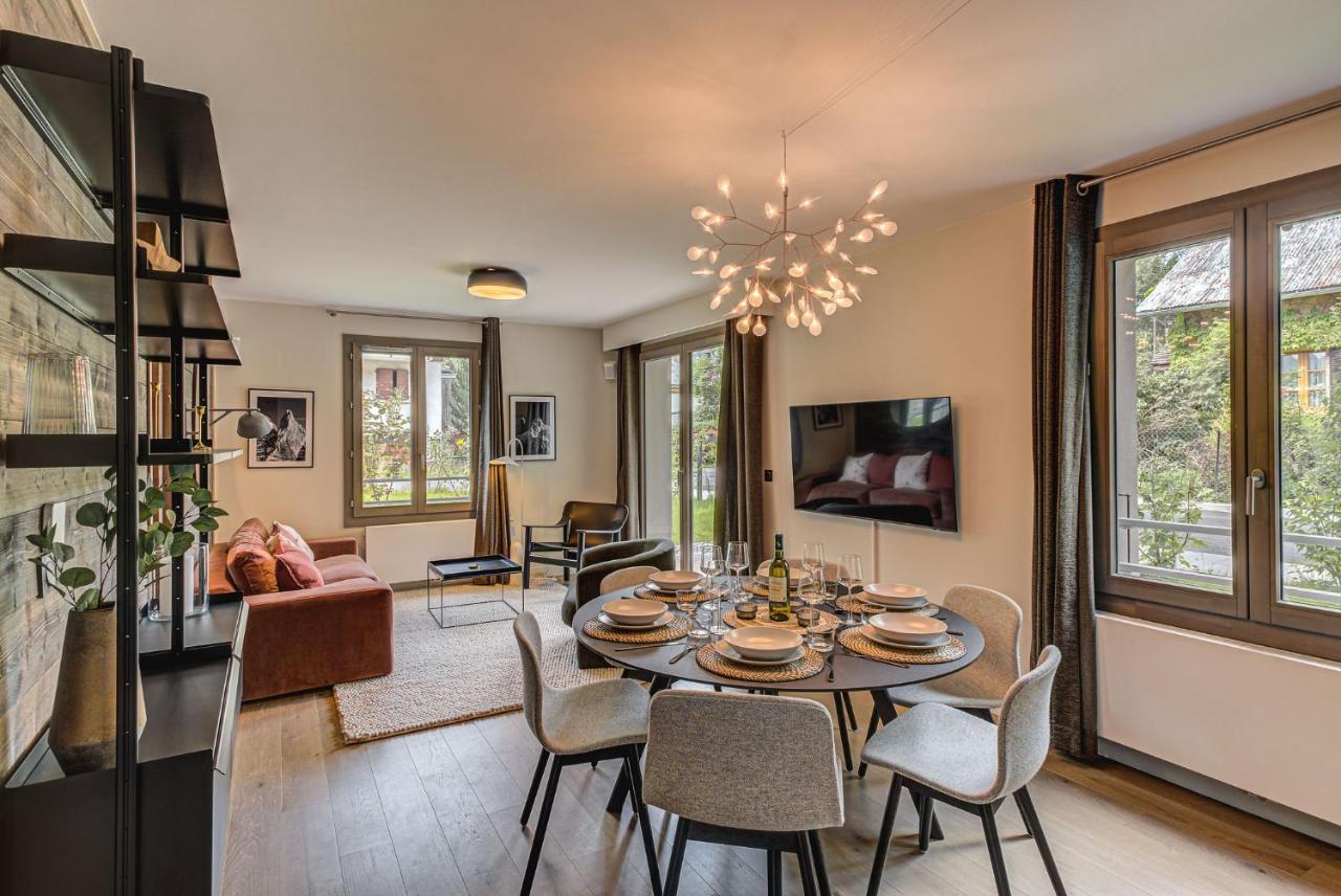 White Pearl A05 Modern Apartment Chamonix Alpes Travel Sleeps 4 To 6 Eksteriør billede
